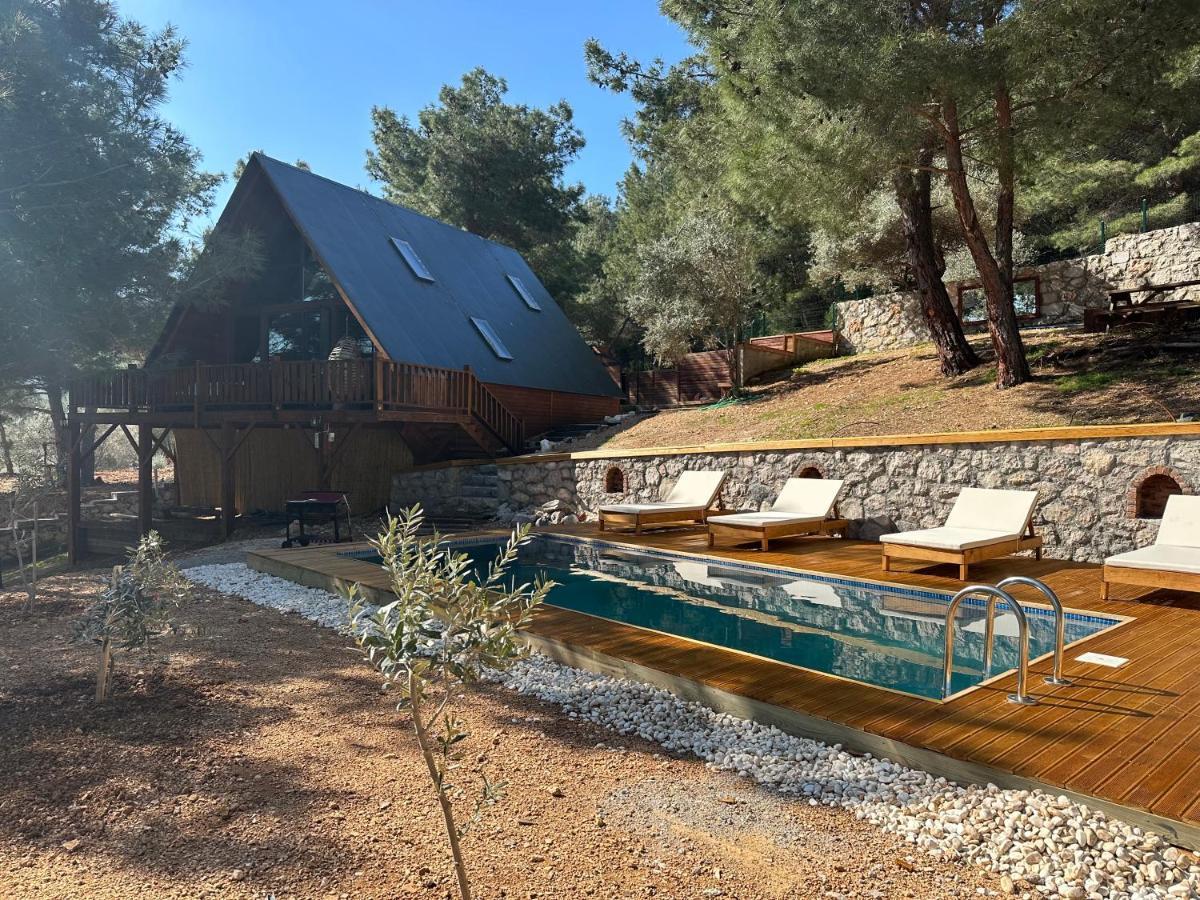 Panurlawoodenhouse Oezel Havuz& Sauna Mavi Exterior photo