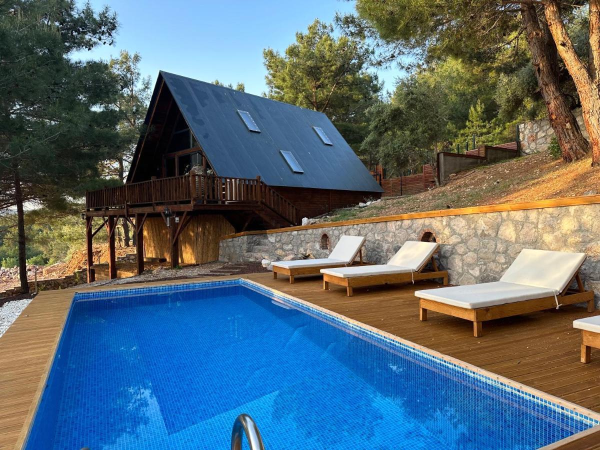 Panurlawoodenhouse Oezel Havuz& Sauna Mavi Exterior photo